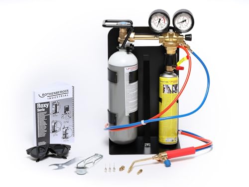 Rothenberger Industrial - Roxy 400 L - Autogenschweißgerät/Hartlötgerät - inklusive Gas & Sauerstoffbehälter -...