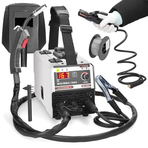 Weytoll Schweißgerät, 2-in-1 Schweissgerät MIG MMA für Schweißer, DC-IGBT-Schweißgeräte mit Inverter Integrierter...